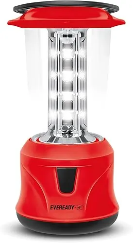 Eveready HL58, Rechargeable 4.8W Emergency Lantern, Overcharge & Deep Discharge Protection, Easy Plug & Play Charging, 360° Lighting