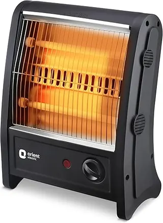 Orient Electric Quartz Room Heater | 800 W Low Power Consumption | Tip-over Protection | 2 Heating Rods for Quick Heating | Cool Touch Body | 1 Year W