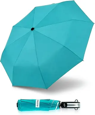Destinio Umbrella for Women, Umbrella for Men - Automatic 3 Fold Windproof with Travel Cover with Auto Open and Close