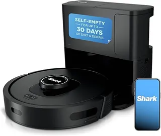 Shark AV2501S AI Ultra Robot Vacuum, with Matrix Clean, Home Mapping, 30-Day Capacity HEPA Bagless Self Empty Base, Perfect for Pet Hair, Wifi, Dark G