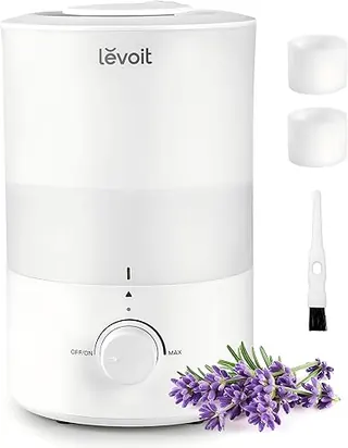 LEVOIT - Humidifiers for Bedroom - Quiet (3L Water Tank) - Cool Mist/Top Fill/Essential Oil Diffuser/25Watt - Home/Large Room - 360° Nozzle - Rapid Ul