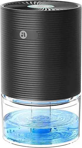 SANVINDER Dehumidifiers for Home, 25oz Dehumidifier for Bedroom with Auto-off, Ultra Quiet Energy Saving for Bathroom Closet Wardrobe Office RV (285sq
