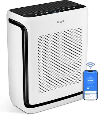 LEVOIT Air Purifiers for Home Large Room Up to 1875 Ft² with Washable Pre-Filter, AHAM VERIFIDE, Air Quality Monitor, HEPA Sleep Mode for Allergies, P