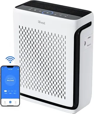 LEVOIT Air Purifier for Home Large Room Up to 1073Ft² with Air Quality Monitor, AHAM VERIFIDE, Smart WiFi, Washable Pre-Filter, HEPA Sleep Mode for Pe