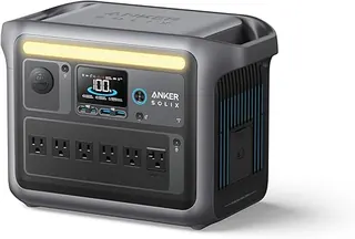 Anker SOLIX C1000 Portable Power Station, 1800W (Peak 2400W) Solar Generator, Full Charge in 58 Min, 1056wh LiFePO4 Battery for Home Backup, Power Out