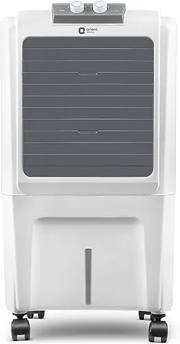 Orient Electric Durachill 40 L Portable Air Cooler For Home | Densenest Honeycomb Pads |More Air Delivery | Fully Collapsible Louvers |Inverter Compat