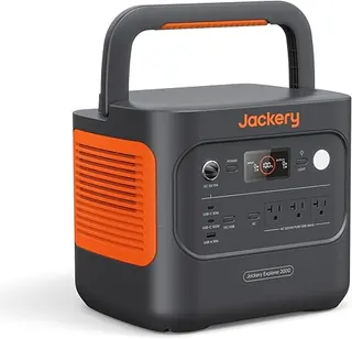 Jackery Explorer 2000 v2 Portable Power Station, 2042Wh LiFePO4 Home Backup Battery, 2200W Solar Generator, USB-C PD 100W Fast Charging for Emergencie