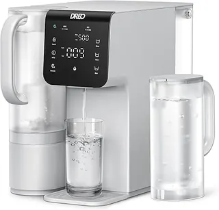 DREO Reverse Osmosis Water Filter Countertop, 7-Stage RO Water Filtration System, Installation-Free, Reduce TDS, Water Filter Pitcher for Home, Kitche