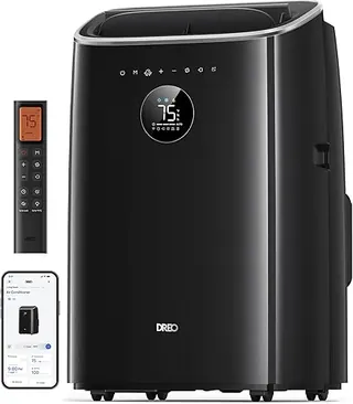 DREO Portable Air Conditioner 516S, 14000 BTU ASHRAE (10000 BTU DOE) Smart AC Unit for Bedroom with Drainage-free Cooling, Fan&Dehumidifier 3 in 1, AP
