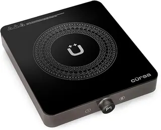 Cüraa IndiePro 2100 Watts Induction Cooktop for Indian Kitchens | 6 kV Surge Protection Design for Safety | Rotary Knob control with Timer | Increment