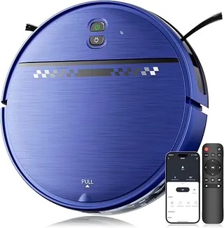 MANVN Robot Vacuum and Mop Combo for Pet Hair, Robotic Vacuum for Hard Floors and Carpets, 2.87'' Ultra-Slim, with 3D Obstacle Avoidance, Wi-Fi/App/Vo